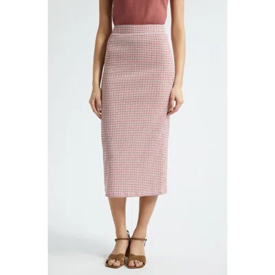 Vince Stripe Midi Skirt In Multi