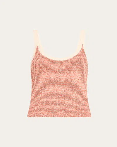 VINCE STRIPE SCOOP-NECK TANK TOP