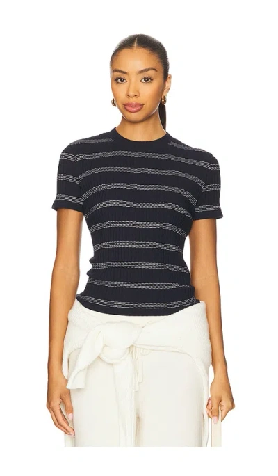 VINCE STRIPE SHORT SLEEVE CREW TEE