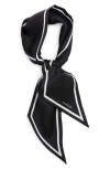 Vince Stripe Silk Scarf