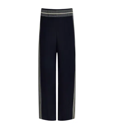 VINCE STRIPE STRAIGHT TROUSERS