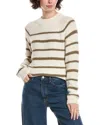 Vince Stripe Sweater In Multi
