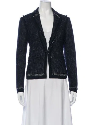 Pre-owned Vince Striped Blazer In Blue