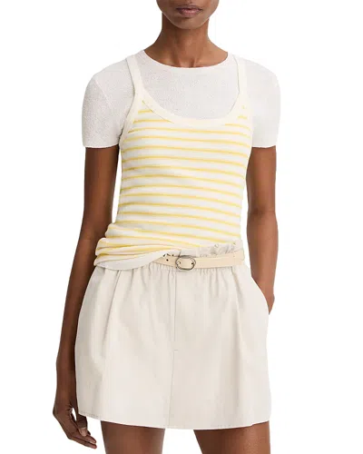 Vince Striped Camisole In Neutral