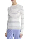 Vince Striped Long-sleeve Crewneck T-shirt
