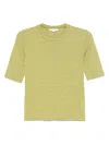 Vince Striped Elbow Sleeve Crew Tee Herbaria Combo In Hrc