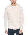 Vince Striped Hoodie In Beige