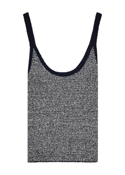 Vince Striped-intarsia Bouclé Tank In Multi