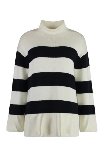 Vince Striped Sweater In White