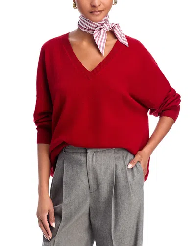 Vince Striped Ribbon Silk Twill Scarf In Pink