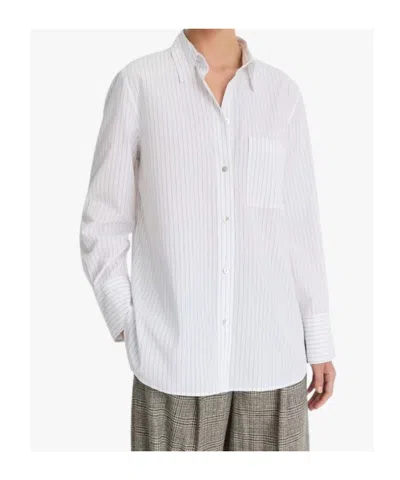 Vince Striped Shirt In White