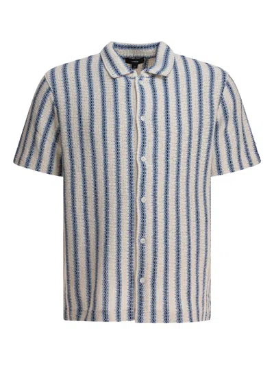 VINCE STRIPED SHORT-SLEEVE SHIRT