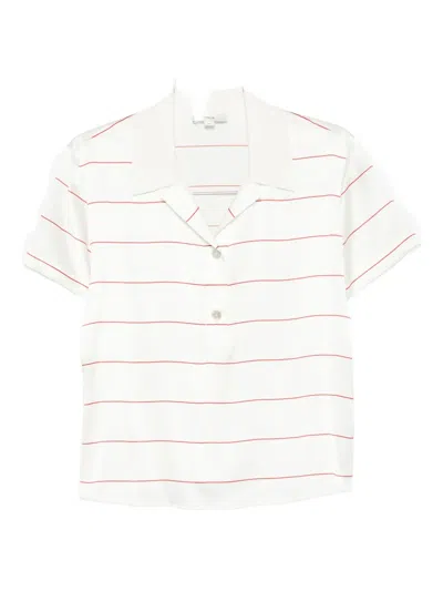 Vince Striped Silk Blouse