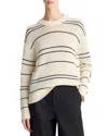 Vince Variegated Stripe Wool Blend Sweater In Neutral