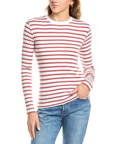 Vince Striped T-shirt In Green