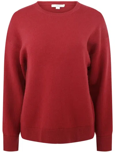 VINCE STRUCTURED CREW NK PULLOVER