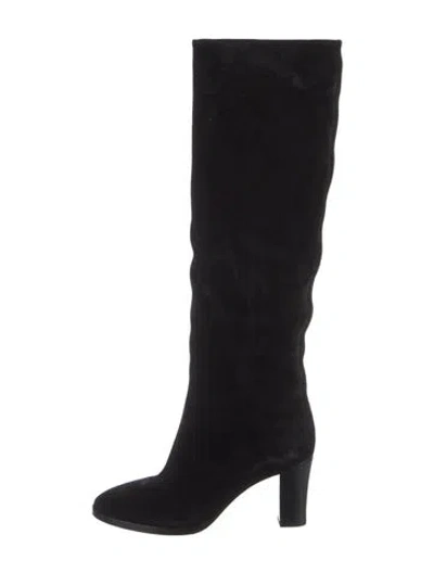 Pre-owned Vince Suede Boots In Black