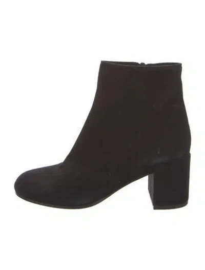 Pre-owned Vince Suede Boots In Black