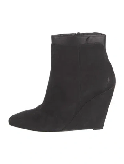 Pre-owned Vince Suede Boots In Black