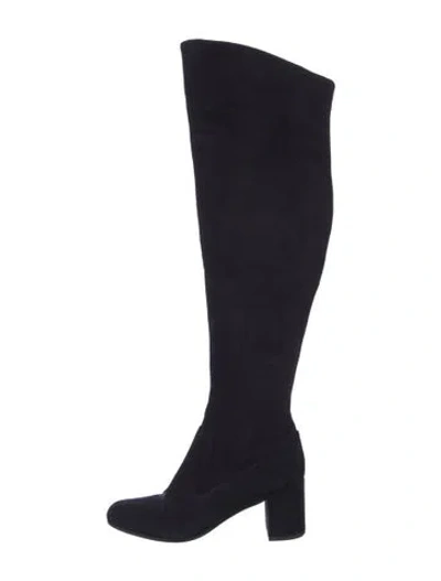 Pre-owned Vince Suede Boots In Black