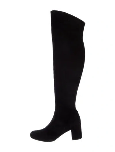Pre-owned Vince Suede Boots In Black