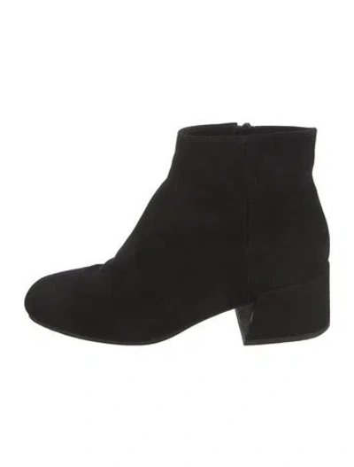 Pre-owned Vince Suede Boots In Black
