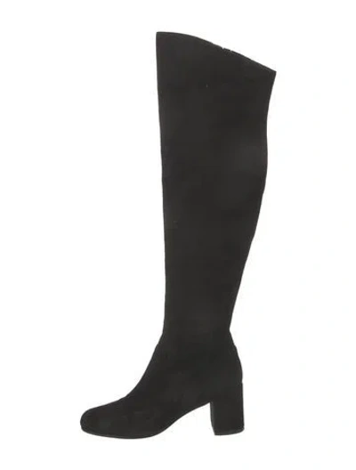 Pre-owned Vince Suede Boots In Black