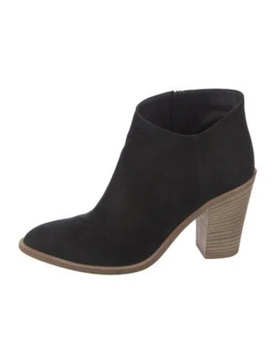 Pre-owned Vince Suede Boots In Black