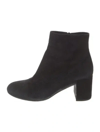 Pre-owned Vince Suede Boots In Black