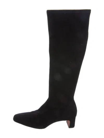 Pre-owned Vince Suede Boots In Black