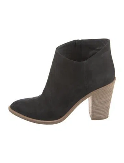 Pre-owned Vince Suede Boots In Black