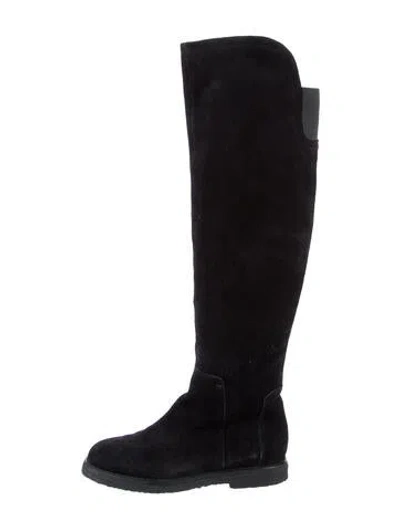Pre-owned Vince Suede Boots In Black