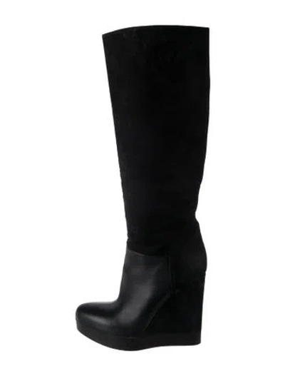 Pre-owned Vince Suede Boots In Black