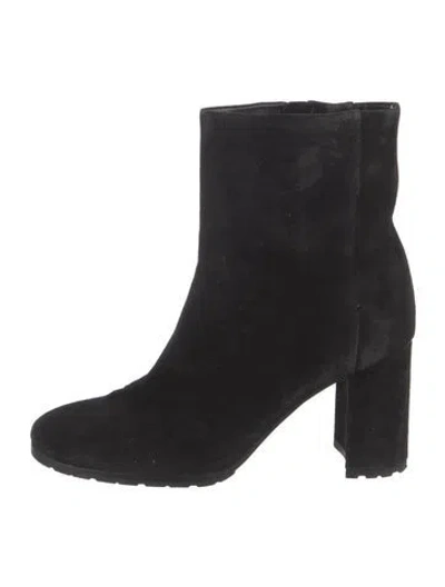 Pre-owned Vince Suede Boots In Black