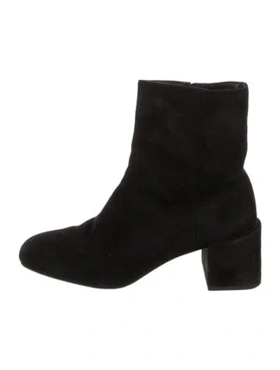 Pre-owned Vince Suede Boots In Black