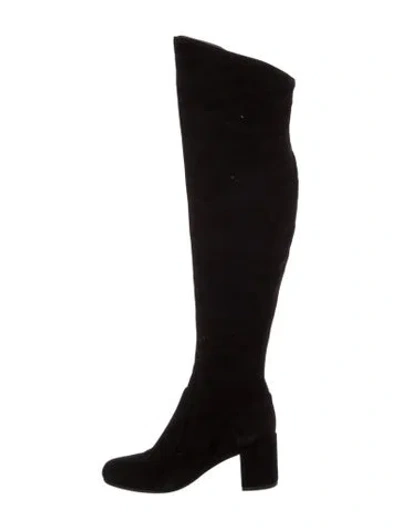 Pre-owned Vince Suede Boots In Black