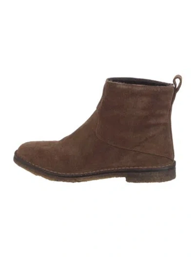 Pre-owned Vince Suede Boots In Brown