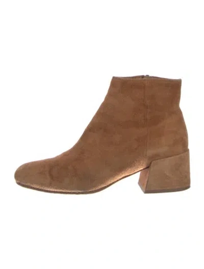 Pre-owned Vince Suede Boots In Brown