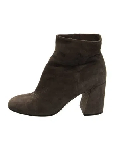 Pre-owned Vince Suede Boots In Brown