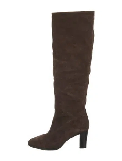 Pre-owned Vince Suede Boots In Brown