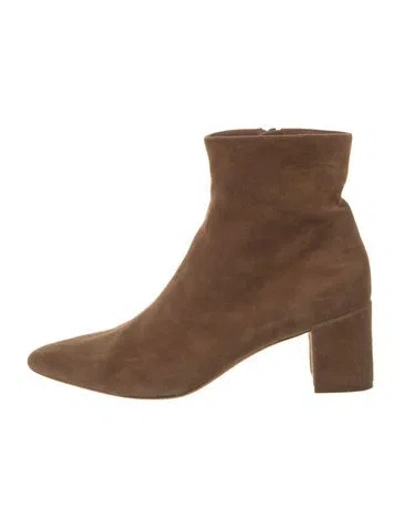 Pre-owned Vince Suede Boots In Brown