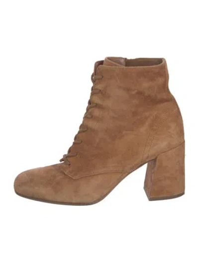 Pre-owned Vince Suede Boots In Brown