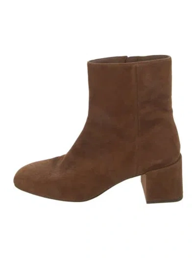 Pre-owned Vince Suede Boots In Brown