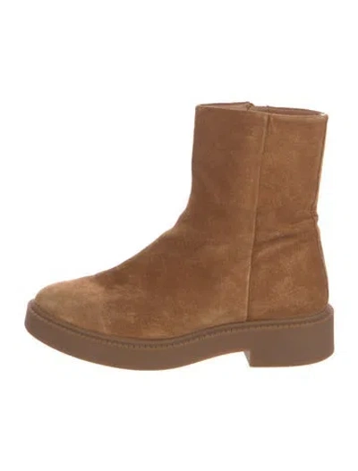 Pre-owned Vince Suede Boots In Brown