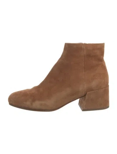 Pre-owned Vince Suede Boots In Brown