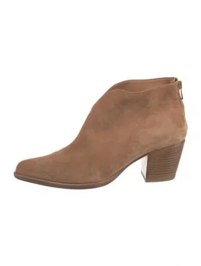Pre-owned Vince Suede Boots In Brown