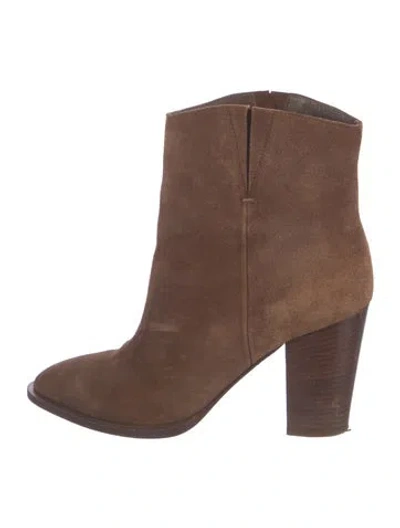Pre-owned Vince Suede Boots In Brown