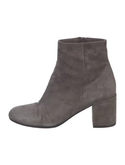 Pre-owned Vince Suede Boots In Gray