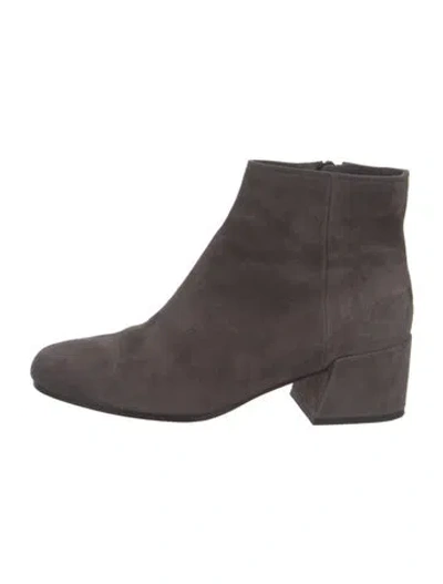 Pre-owned Vince Suede Boots In Gray