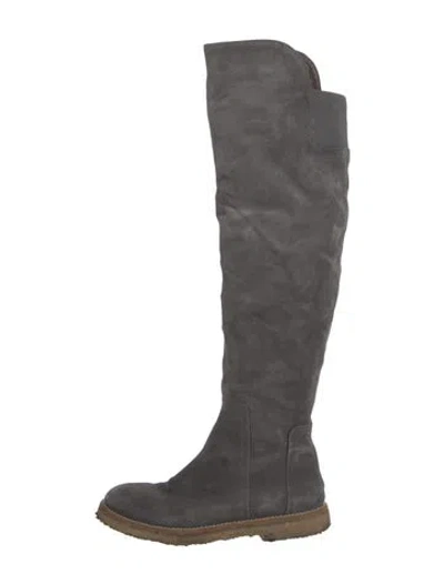 Pre-owned Vince Suede Boots In Gray